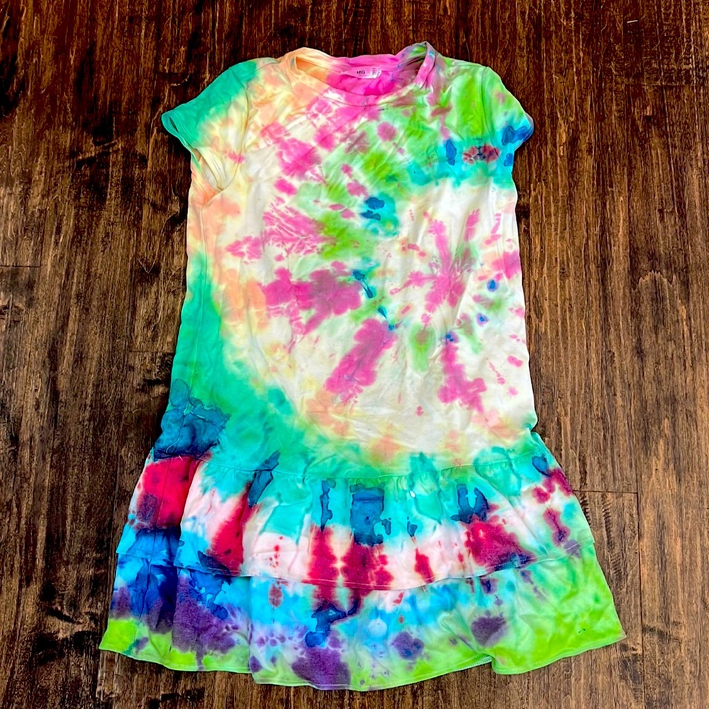 🔥 Nasty Gal MNG Dress Tie Dyed Dress Size 6